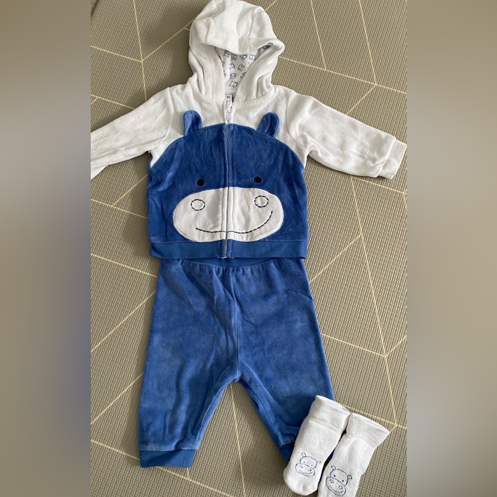 Hippopotamus 🦛 baby boy outfit